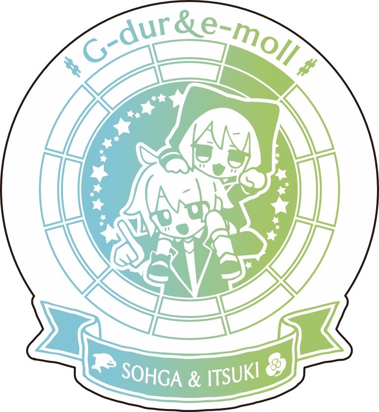 【調性記念日制定応援】調性さんステッカー(ハートフル平均律)