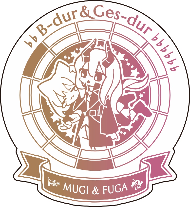 【調性記念日制定応援】調性さんステッカー(ハートフル平均律)