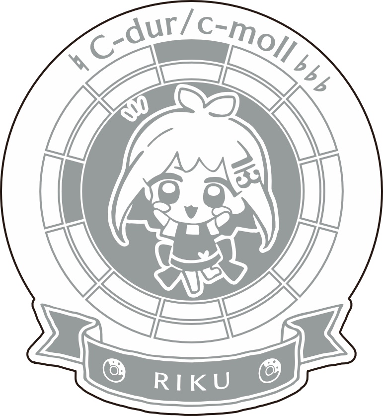 【調性記念日制定応援】調性さんステッカー(ハートフル平均律)