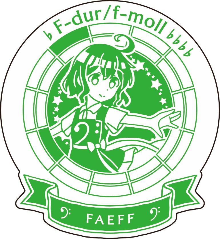 【調性記念日制定応援】調性さんステッカー(クロマティックレインボー)