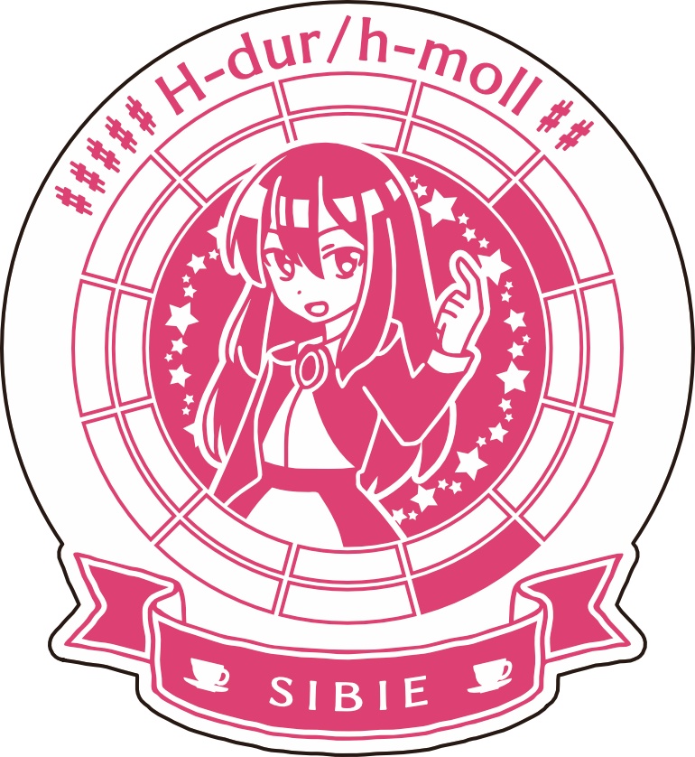 【調性記念日制定応援】調性さんステッカー(クロマティックレインボー)