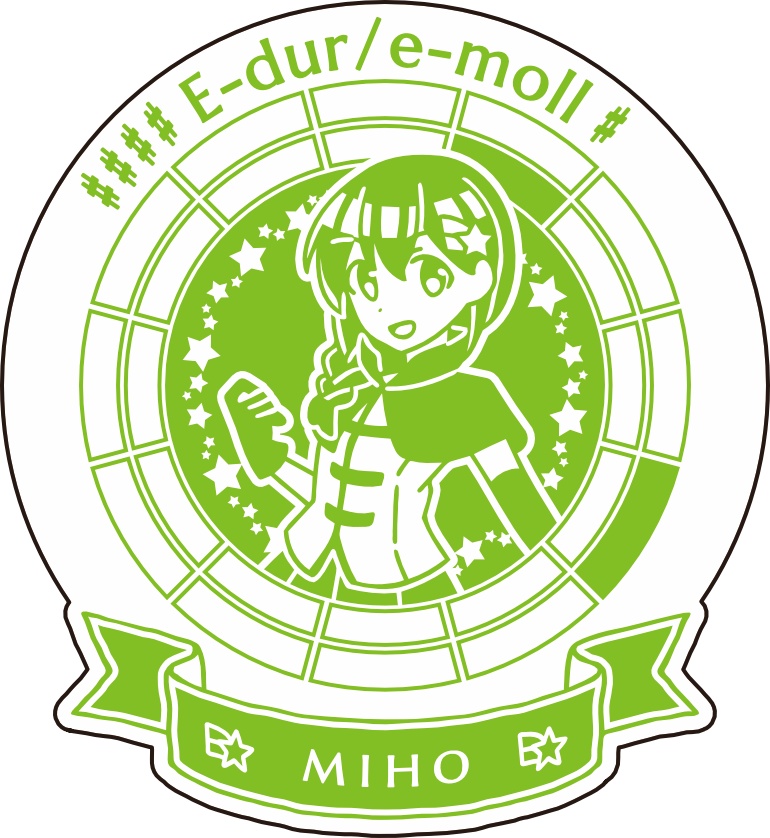 【調性記念日制定応援】調性さんステッカー(クロマティックレインボー)