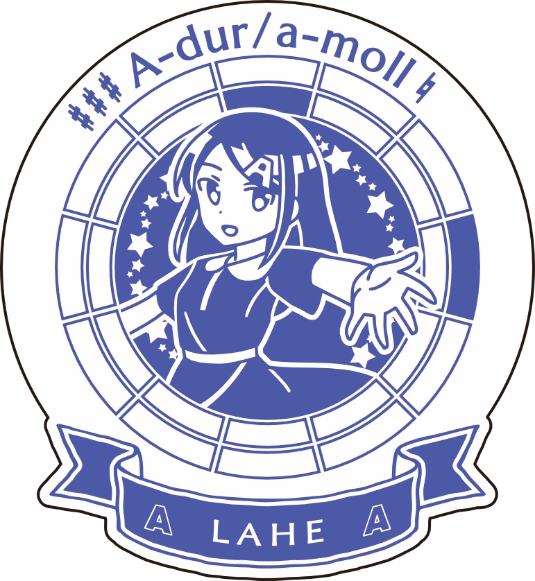 【調性記念日制定応援】調性さんステッカー(クロマティックレインボー)