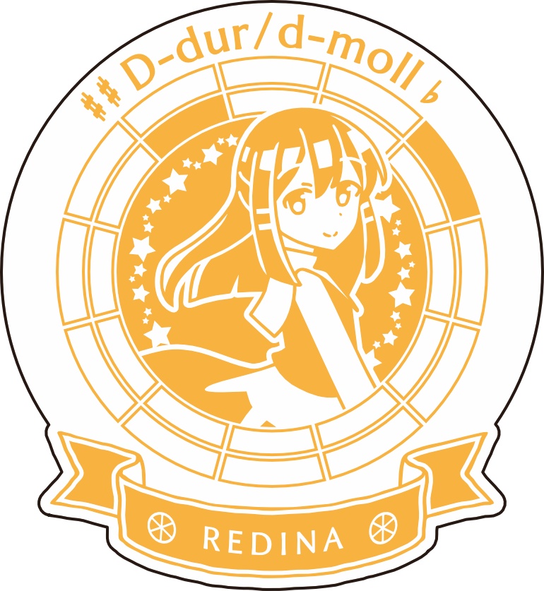 【調性記念日制定応援】調性さんステッカー(クロマティックレインボー)