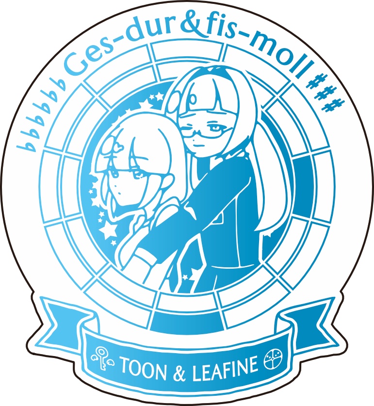 【調性記念日制定応援】調性さんステッカー(表月裏月)