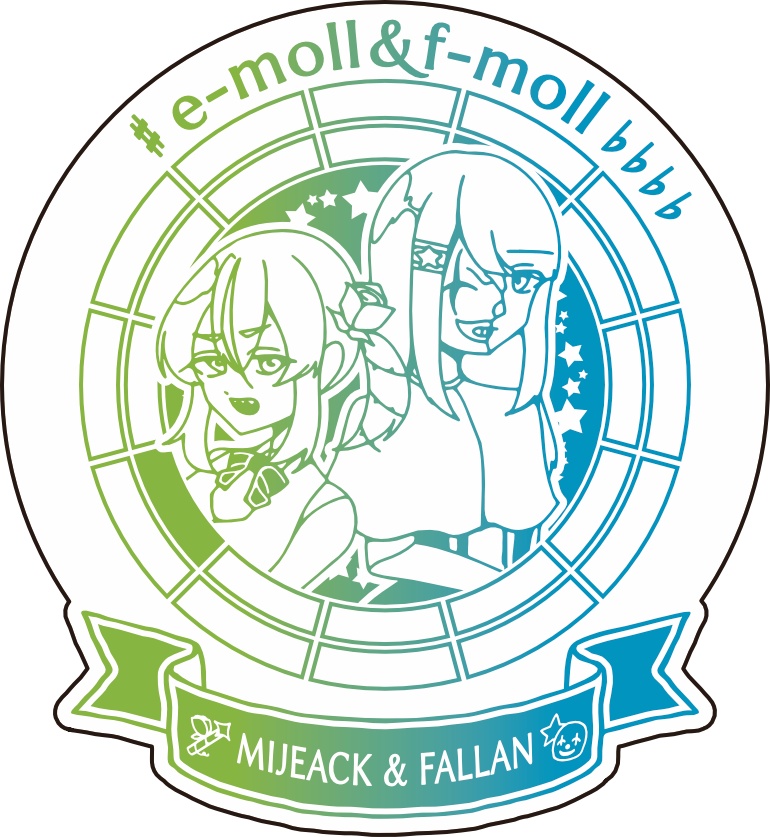 【調性記念日制定応援】調性さんステッカー(表月裏月)