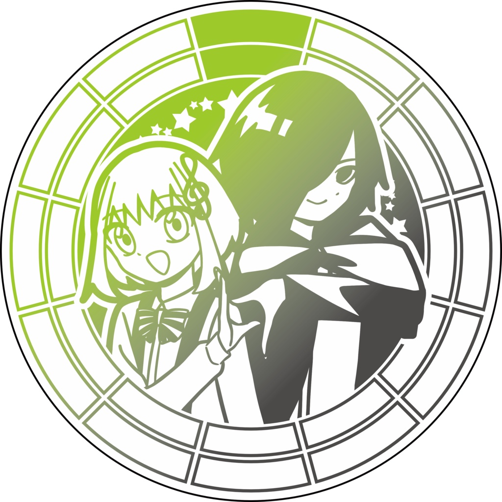 【調性記念日制定応援】調性さん缶バッジ(長調さん短調さん)