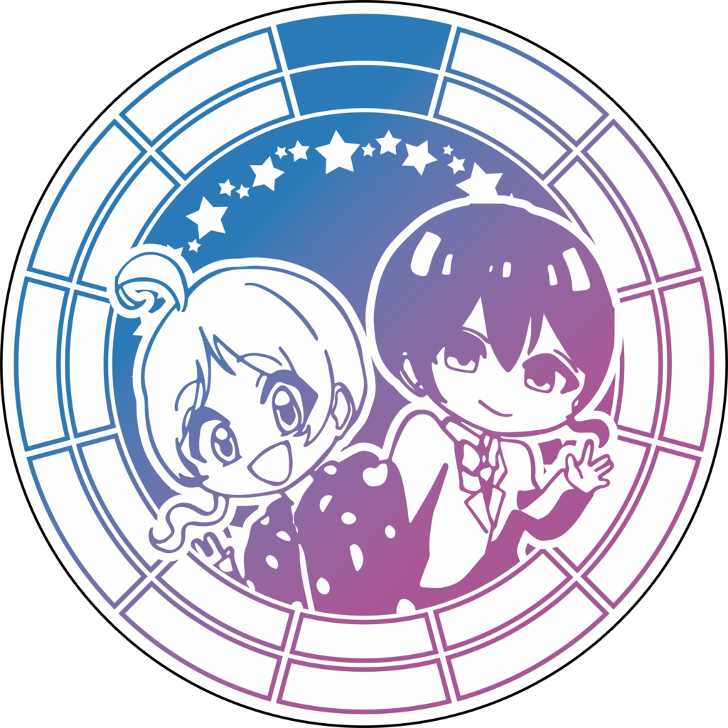 【調性記念日制定応援】調性さん缶バッジ(わちゃめちゃハッピーランド)