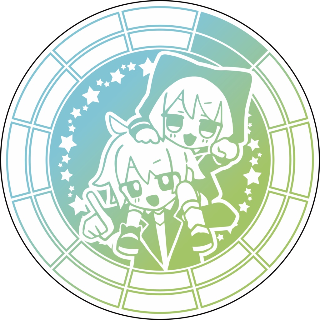 【調性記念日制定応援】調性さん缶バッジ(ハートフル平均律)