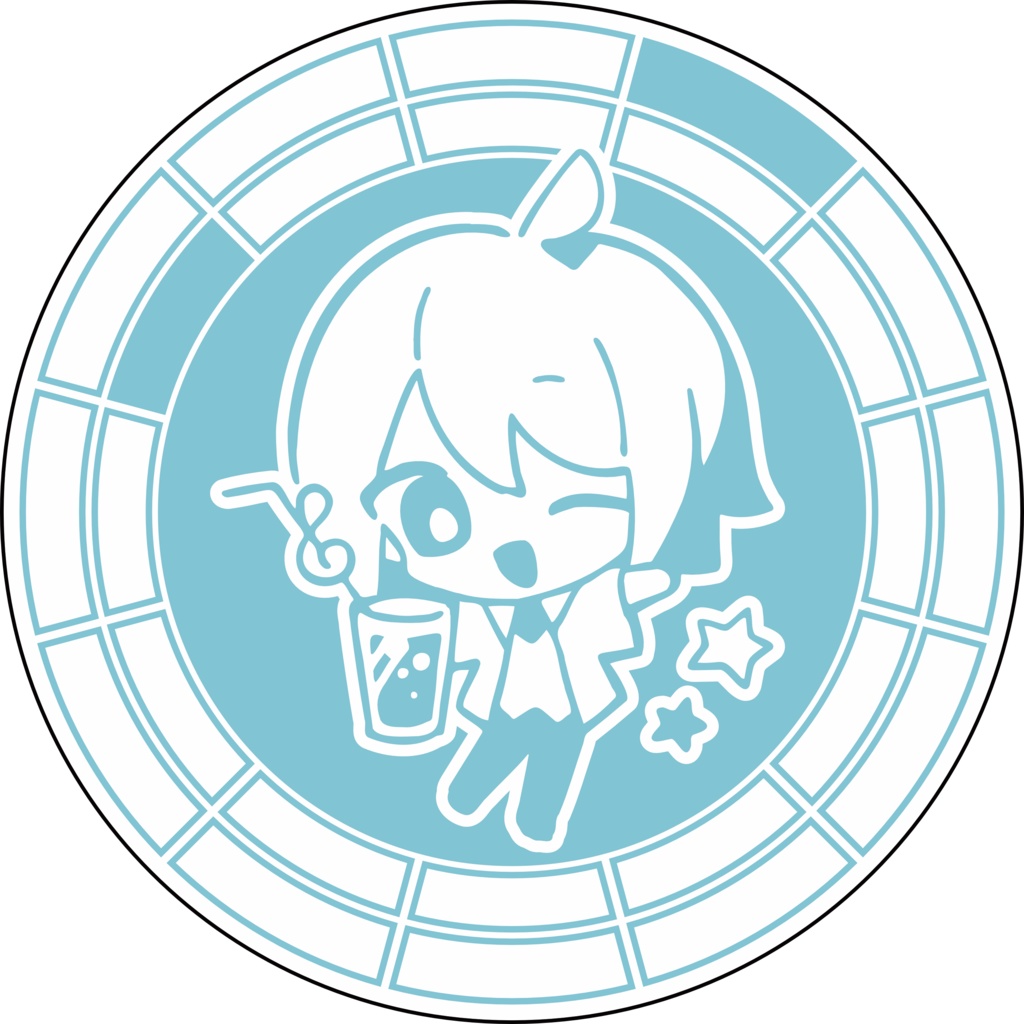 【調性記念日制定応援】調性さん缶バッジ(ハートフル平均律)