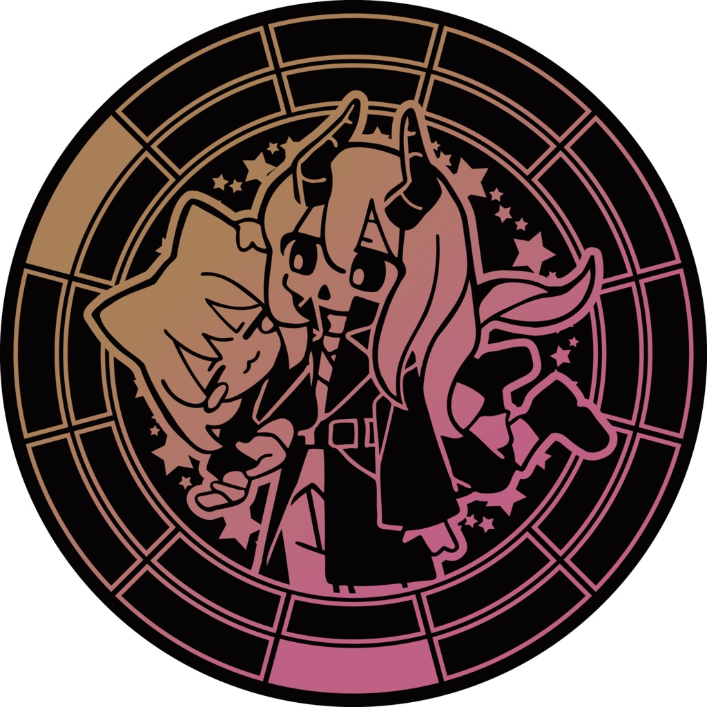 【調性記念日制定応援】調性さん缶バッジ(ハートフル平均律)