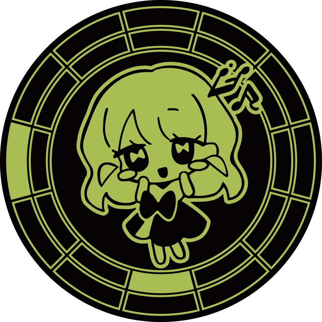 【調性記念日制定応援】調性さん缶バッジ(ハートフル平均律)