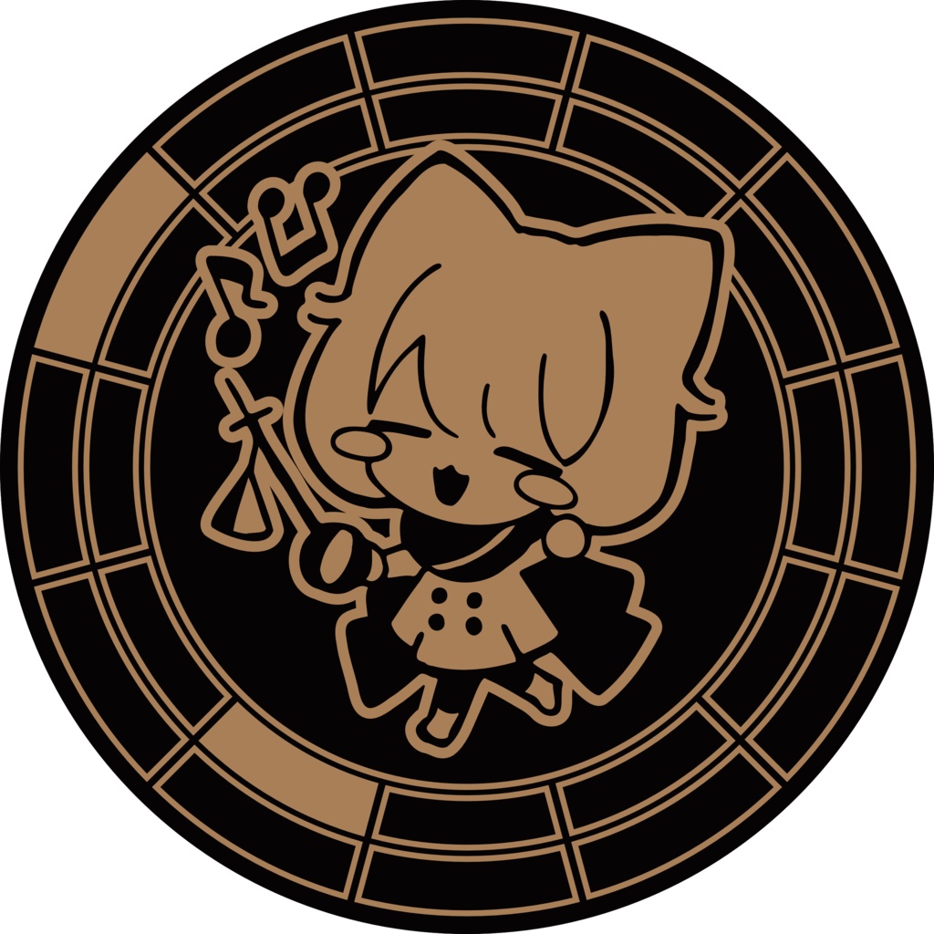 【調性記念日制定応援】調性さん缶バッジ(ハートフル平均律)