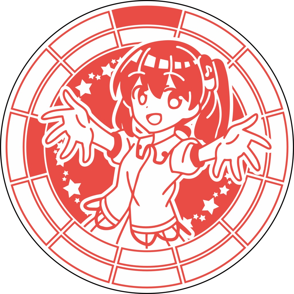 【調性記念日制定応援】調性さん缶バッジ(クロマティックレインボー)