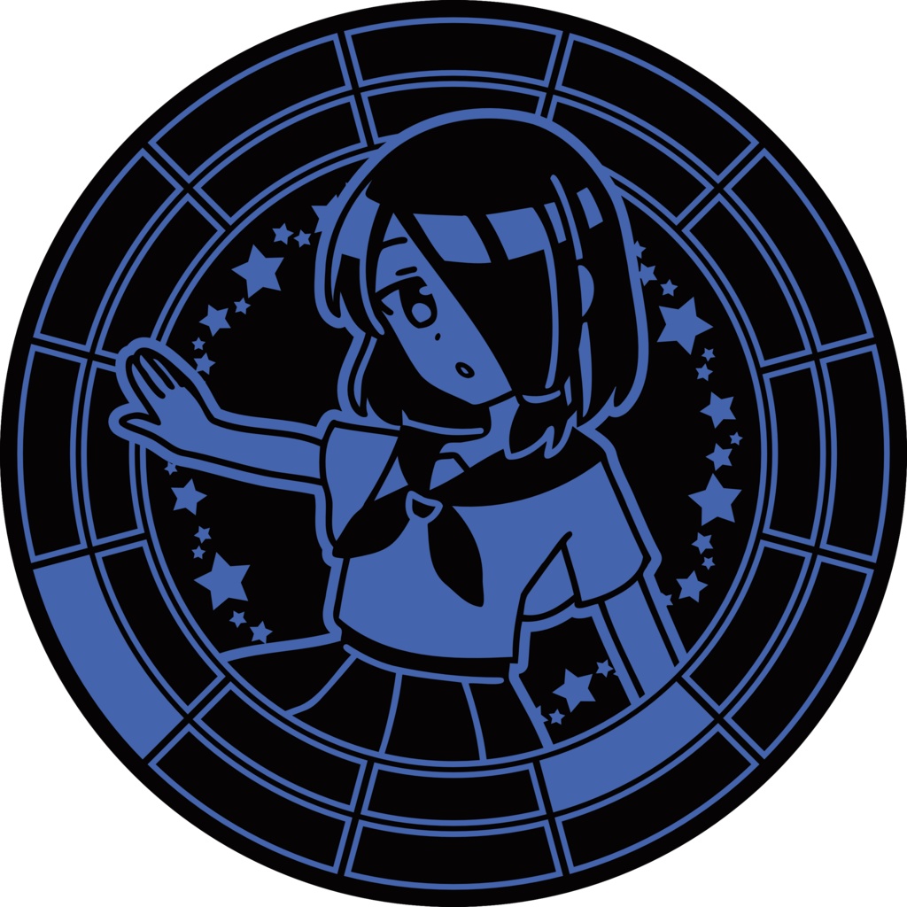 【調性記念日制定応援】調性さん缶バッジ(クロマティックレインボー)