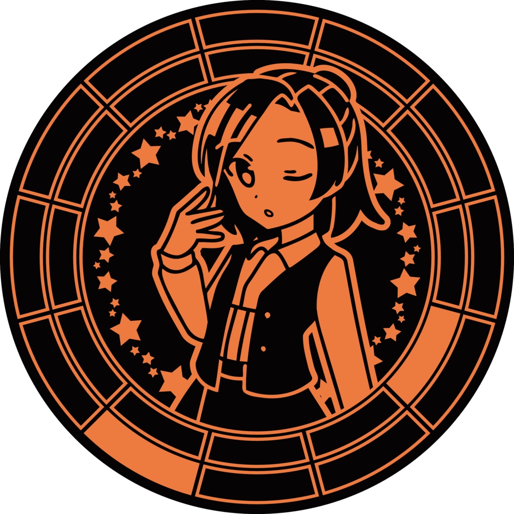 【調性記念日制定応援】調性さん缶バッジ(クロマティックレインボー)