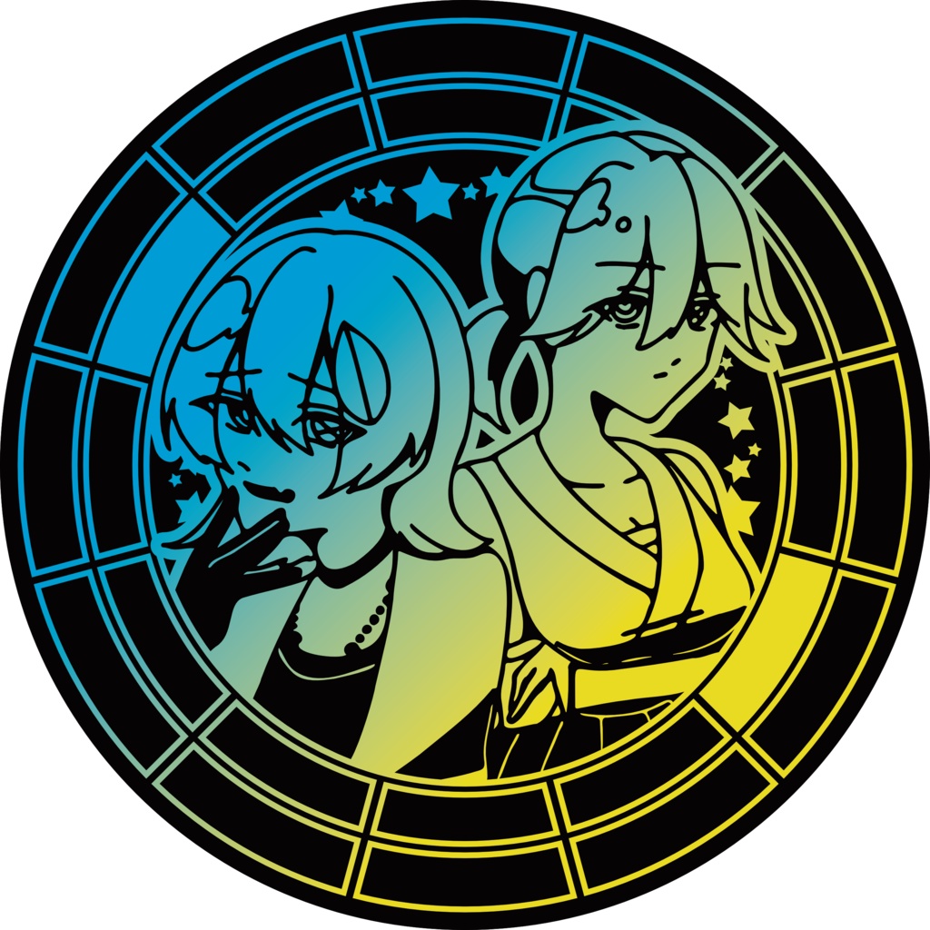 【調性記念日制定応援】調性さん缶バッジ(表月裏月)