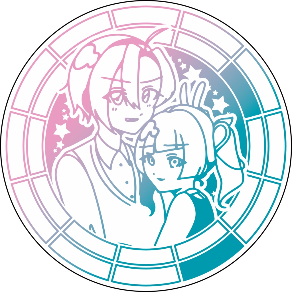 【調性記念日制定応援】調性さん缶バッジ(表月裏月)