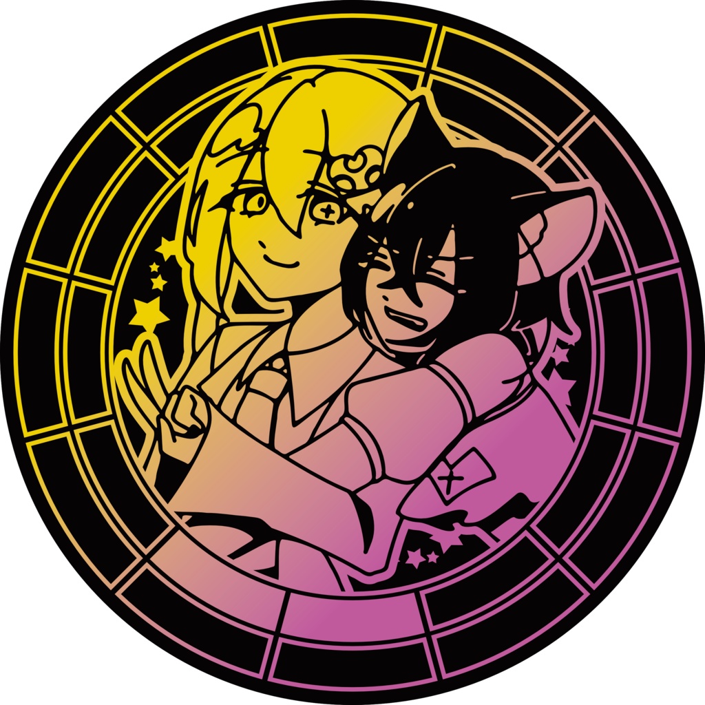 【調性記念日制定応援】調性さん缶バッジ(表月裏月)