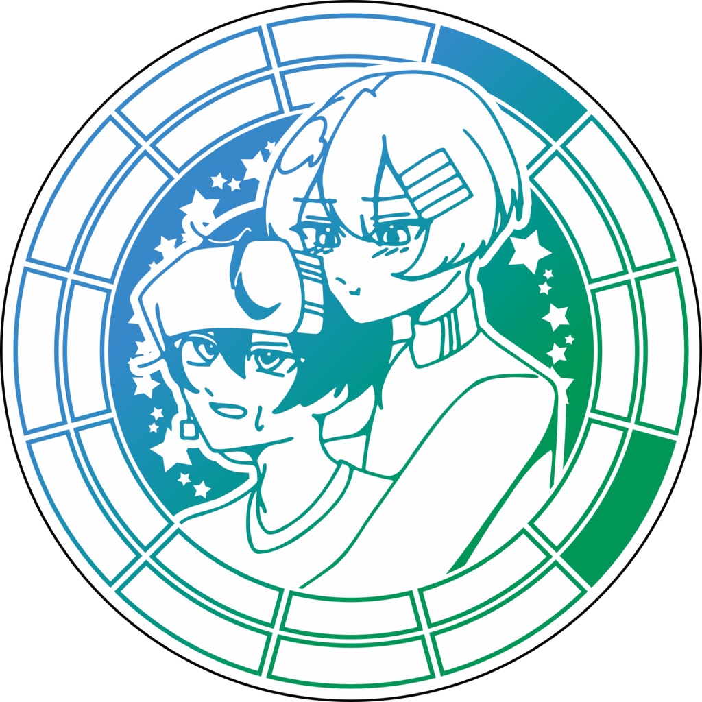 【調性記念日制定応援】調性さん缶バッジ(表月裏月)