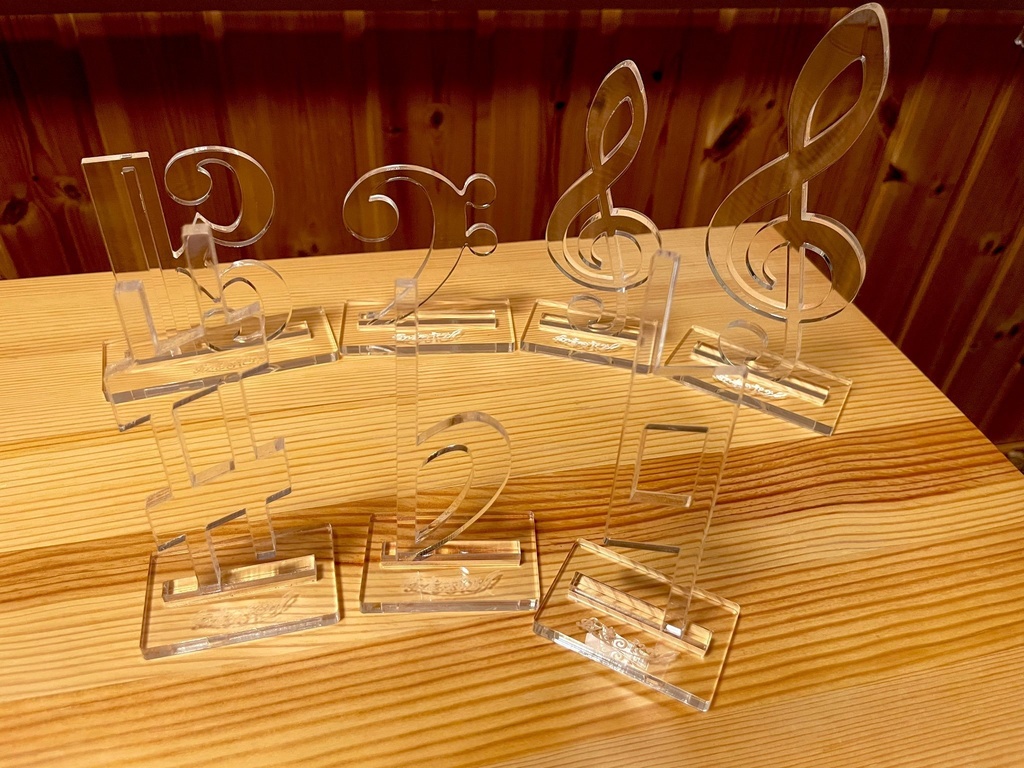 【調性記念日制定応援】調号&音部記号アクリルオブジェ