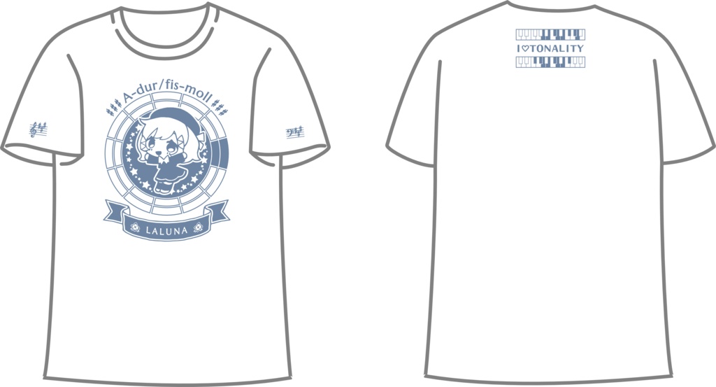 【晴いちばん調性擬人化プロジェクト】調性さんTシャツ(わくせいトナリティ)