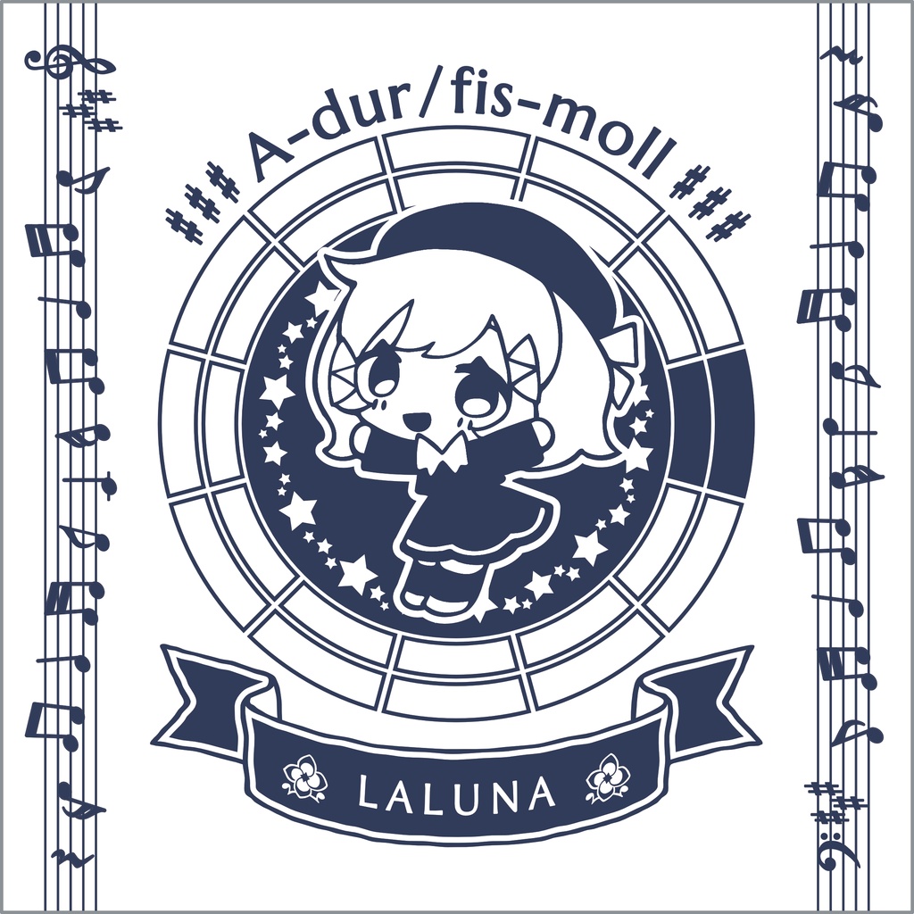 【晴いちばん調性擬人化プロジェクト】調性さんミニタオル(わくせいトナリティ)