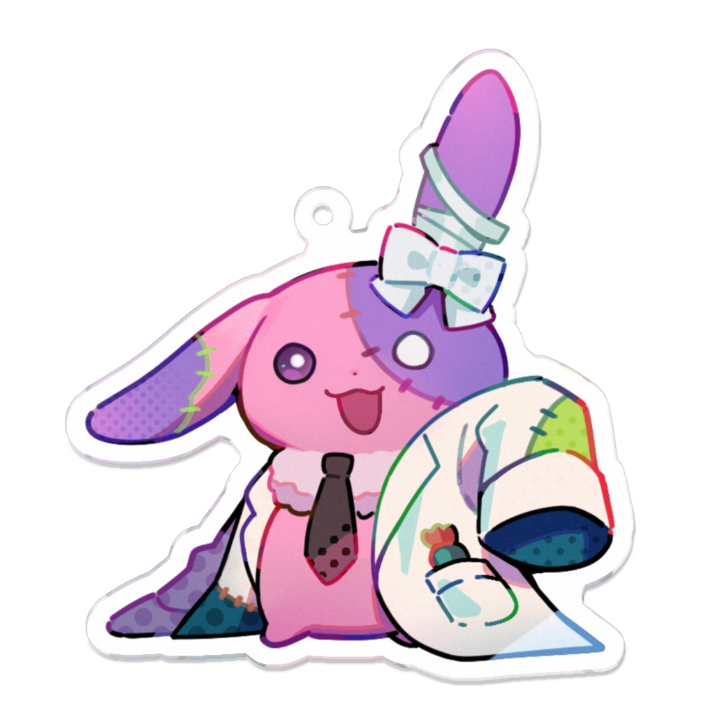 Dr.しろうさ　アクリルキーホルダー