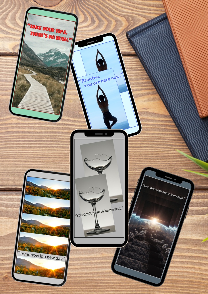 【Canva】Healing Words.(癒しの言葉)スマホ壁紙①