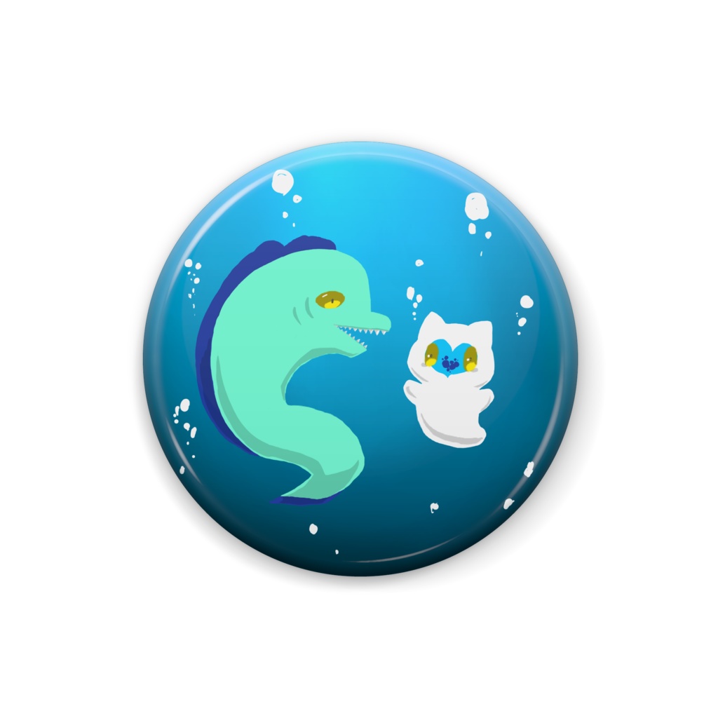 フロオル魚缶バッジ