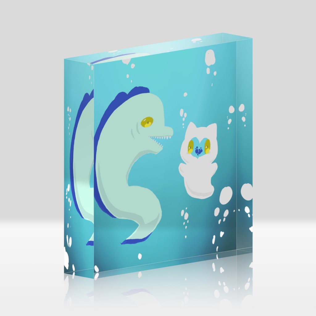 フロオル魚アクリルブロック