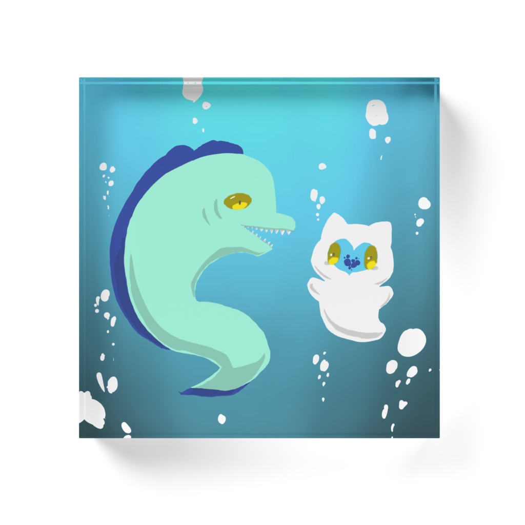 フロオル魚アクリルブロック