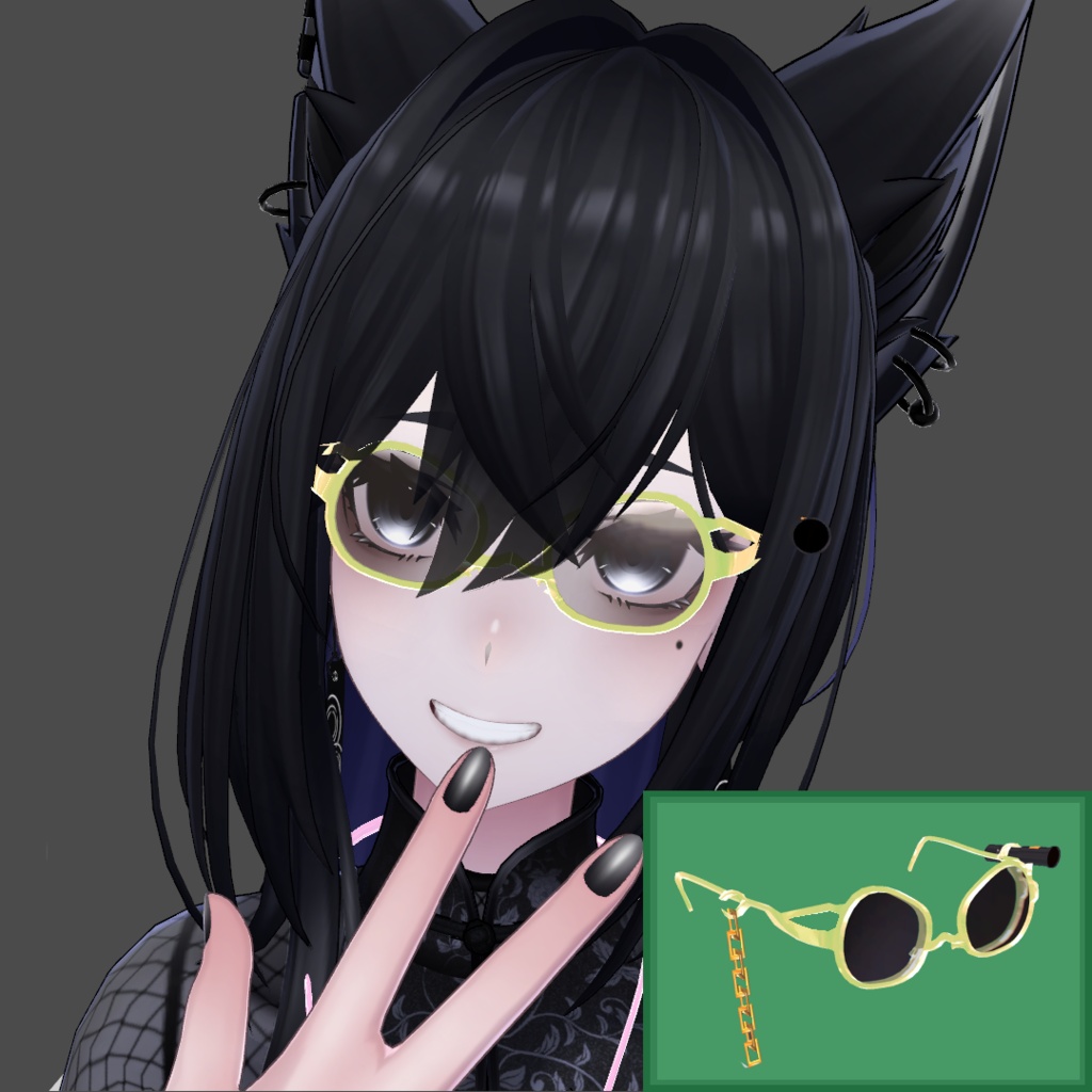 【Free/無料】NeckLigth【VRChat想定】