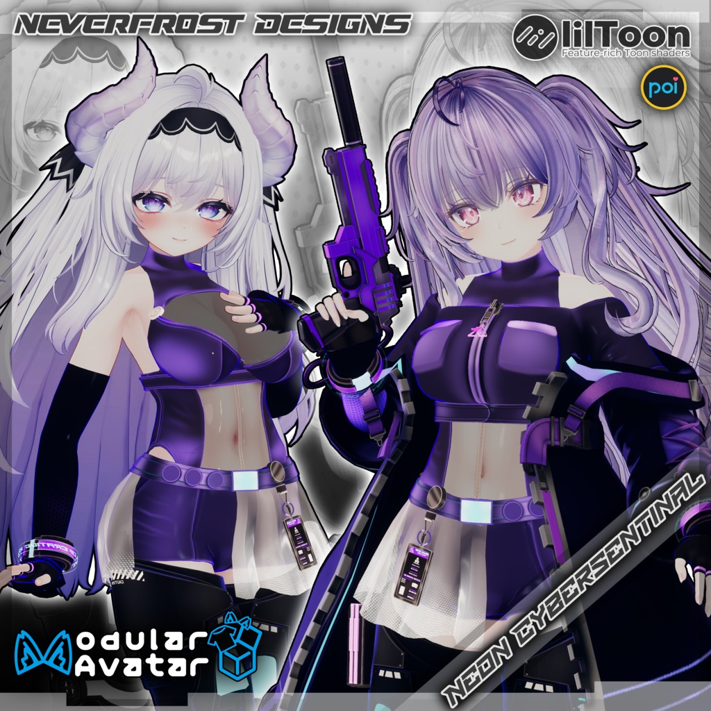 [3Dモデル] 🔧 -Neon Cybersentinal - 🔧