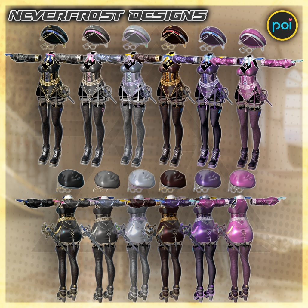 [3Dモデル] Vowed Aegis Ragelia - Neverfrost Designs - BOOTH