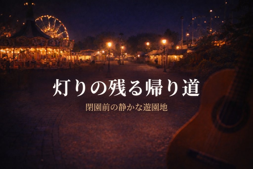 【フリーBGM】灯りの残る帰り道｜閉園前の遊園地・しっとり・余韻