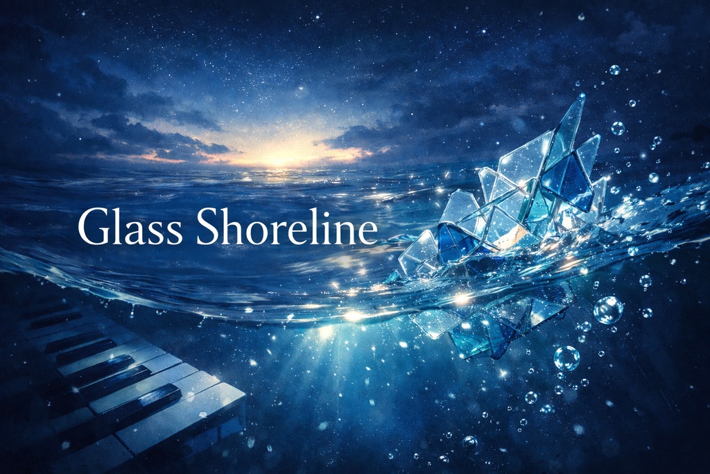 【BGM】Glass Shoreline｜深い青・透明感・疾走感のエモーショナルBGM #bgm #music #chill #音楽 #作曲