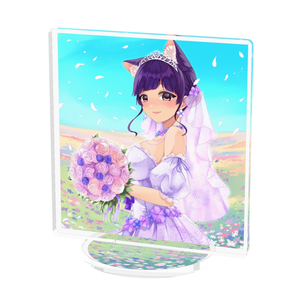 【白瀬雪見】アクリルスタンド【誕生日グッズ】7×7cm