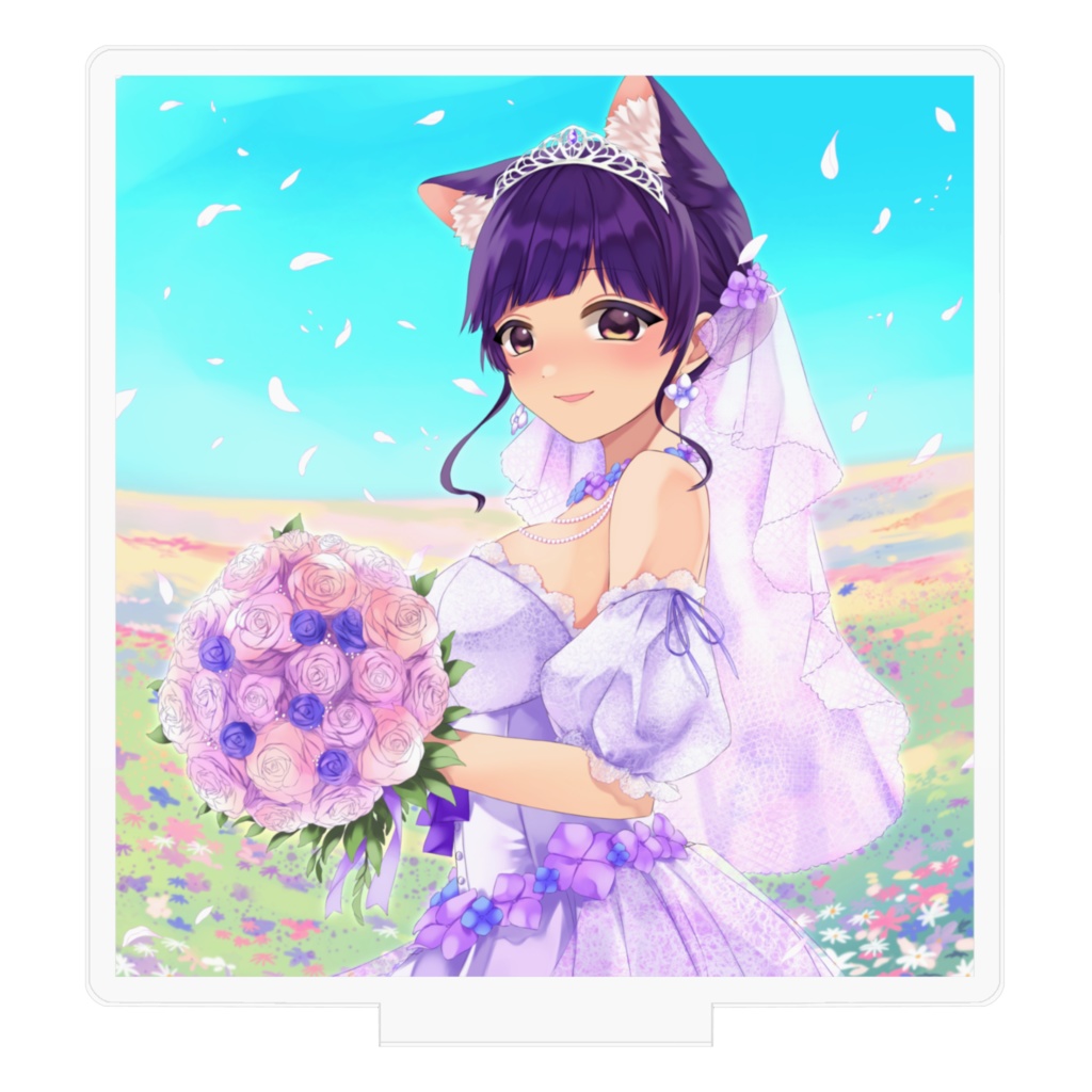 【白瀬雪見】アクリルスタンド【誕生日グッズ】7×7cm