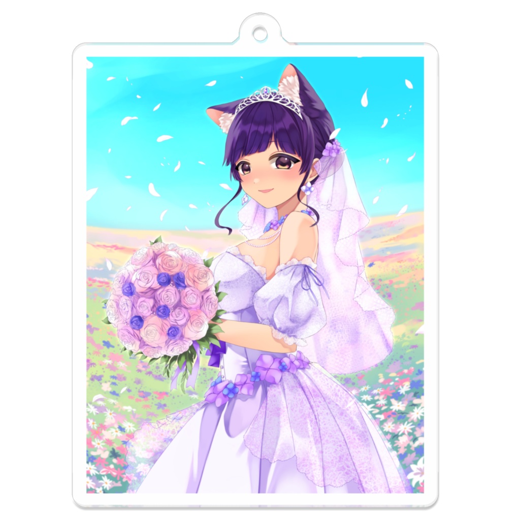 【Vtuber】白瀬雪見【誕生日グッズ】7×7cm