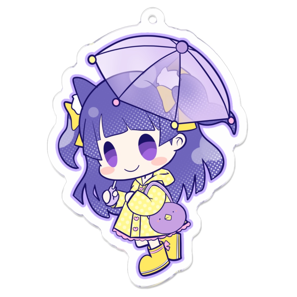 白瀬雪見と雨の日なアクキー♡7×7㎝