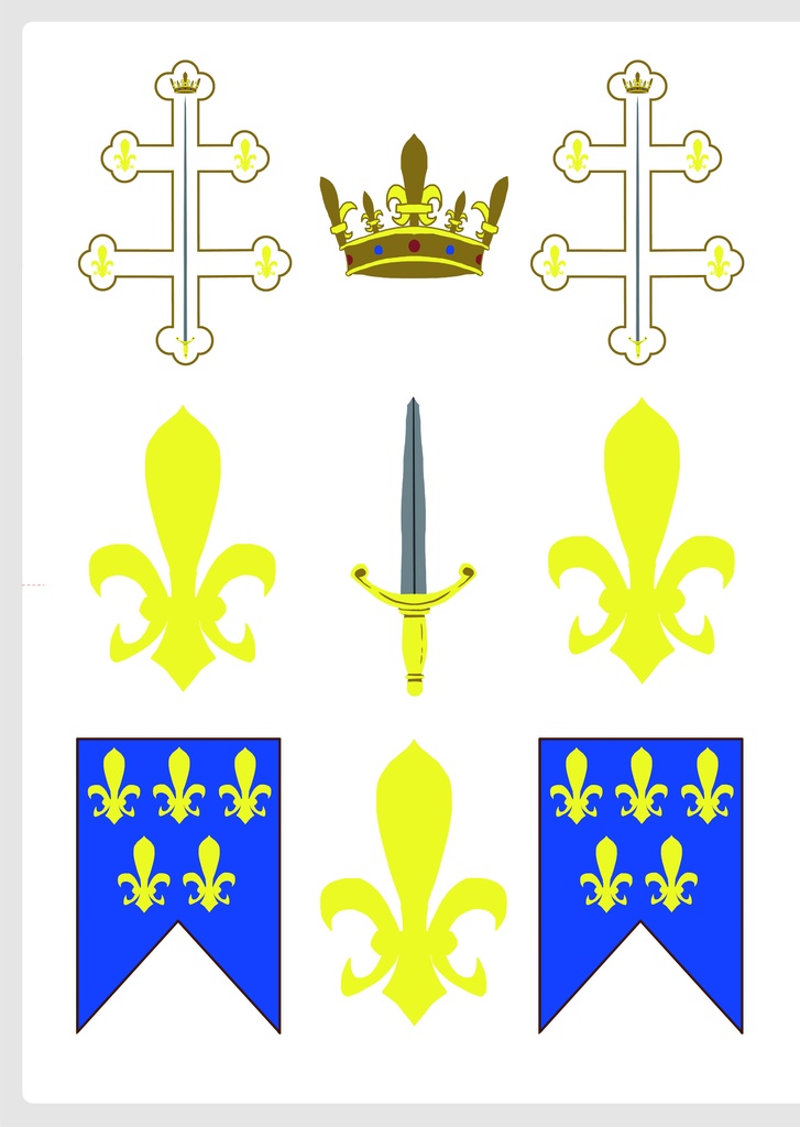 クリアファイル:ジャンヌダルク列聖100周年記念グッズ