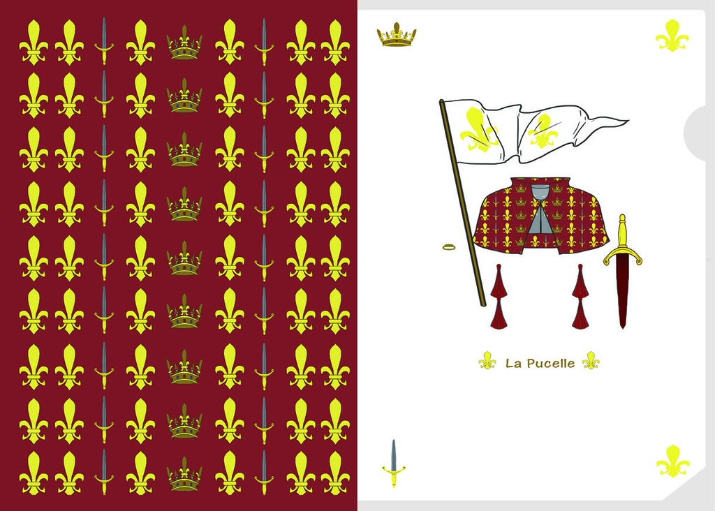 クリアファイル:ジャンヌダルク列聖100周年記念グッズ