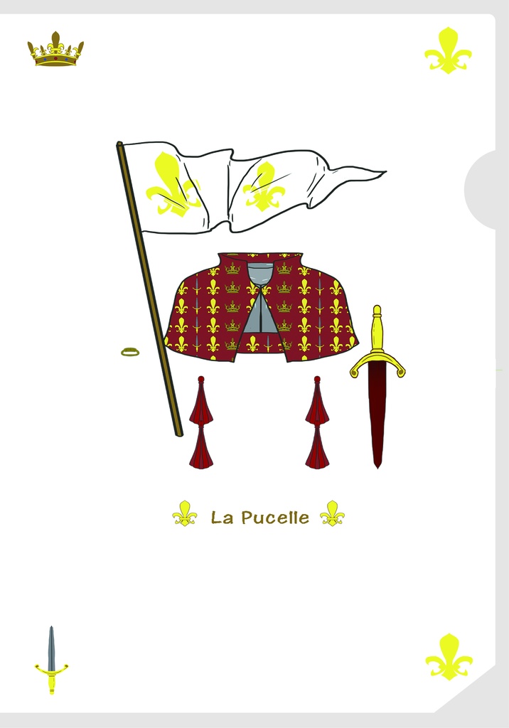 クリアファイル:ジャンヌダルク列聖100周年記念グッズ