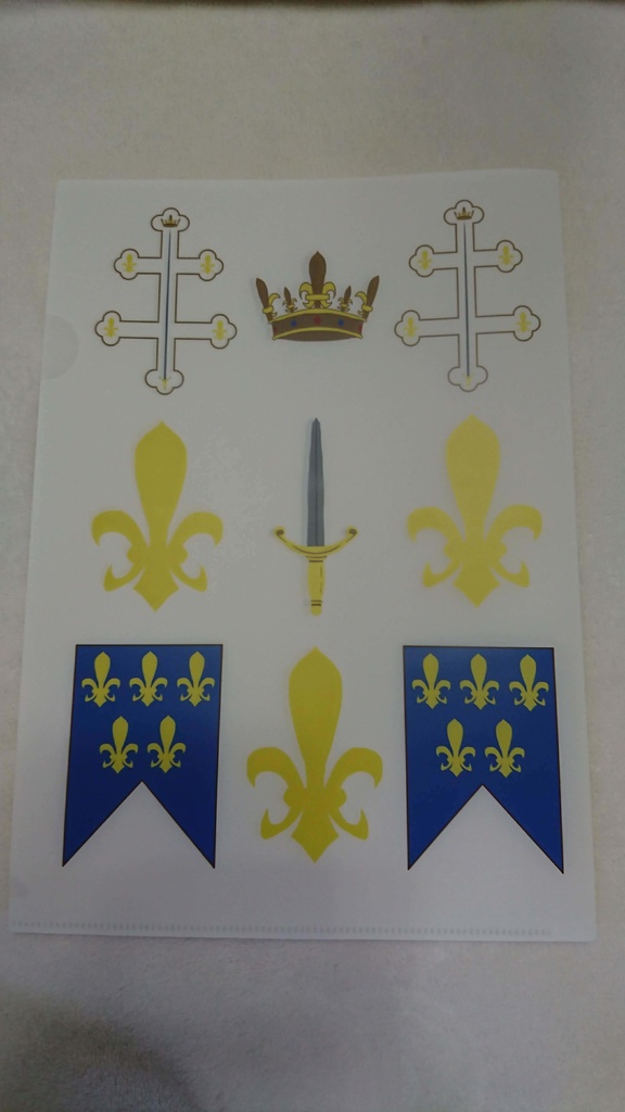 クリアファイル:ジャンヌダルク列聖100周年記念グッズ