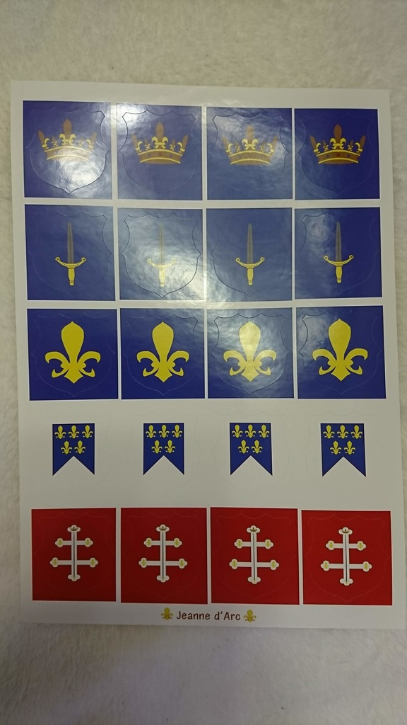 切手風シール:ジャンヌダルク列聖100周年記念グッズ