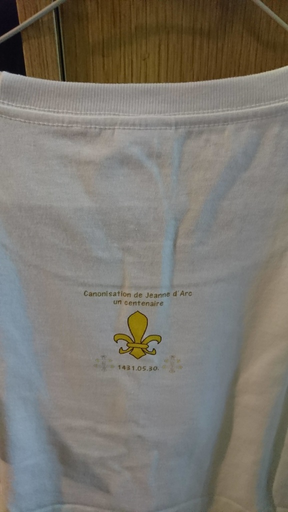 Tシャツ・列聖記念日ver:ジャンヌダルク列聖100周年記念グッズ