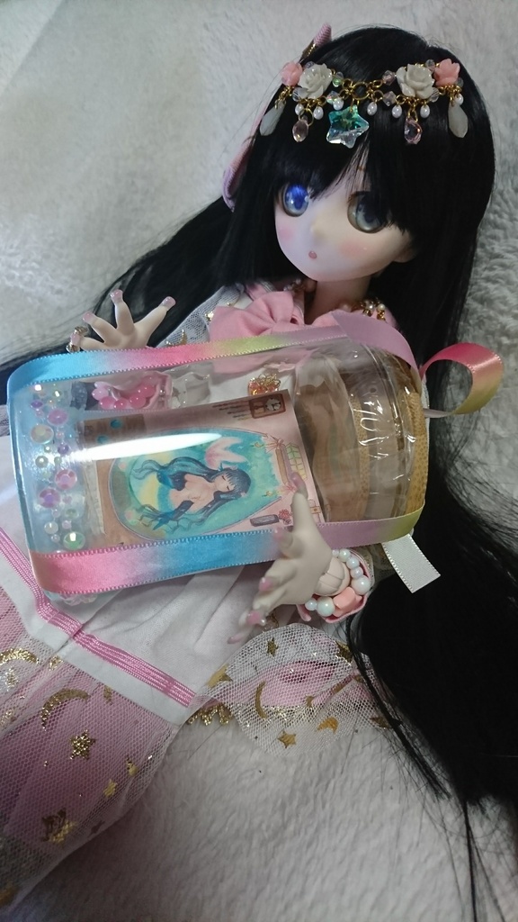 瓶入り豆本「瓶入リ人魚ヲ値段応相談」:瓶入りラッピングつき