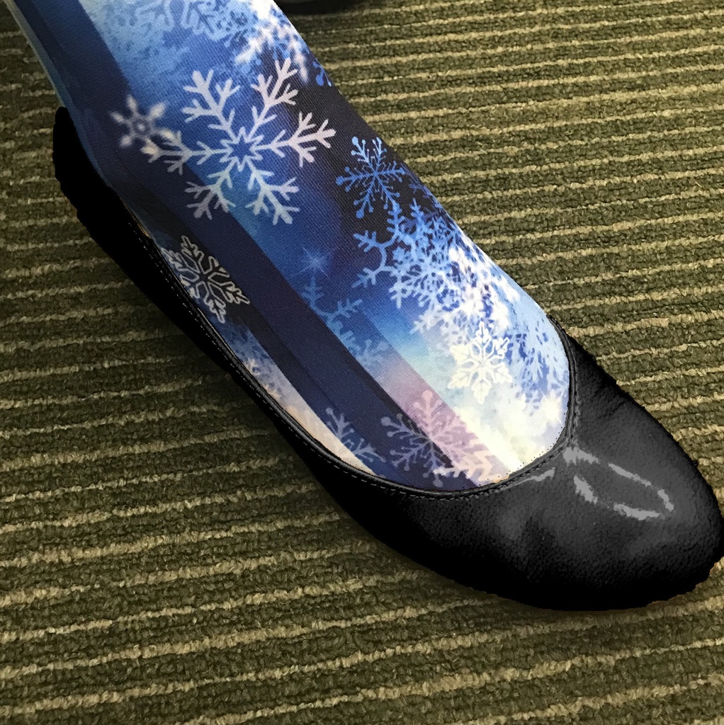 【↓お安くなりました↓ 再販】オリジナルデザイン・プリントタイツ【パウダースノウ】