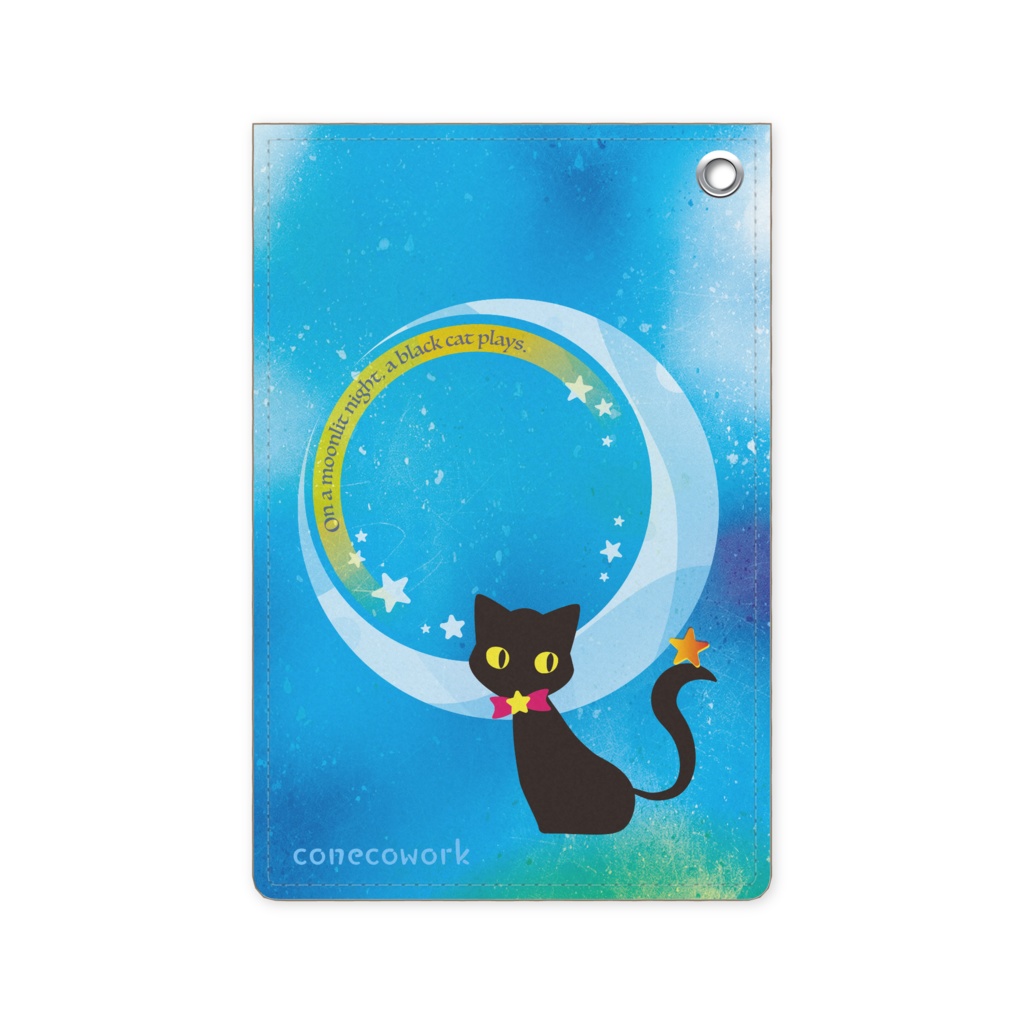【pixivFACTORY】黒猫の戯れパスケース